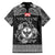 Personalized Glamorgan Morgannwg Family Matching Off Shoulder Maxi Dress and Hawaiian Shirt Black Raven Celtic-inspired - Wonder Print Shop