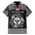 Personalized Glamorgan Morgannwg Family Matching Short Sleeve Bodycon Dress and Hawaiian Shirt Black Raven Celtic-inspired - Wonder Print Shop
