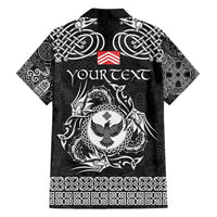 Personalized Glamorgan Morgannwg Family Matching Summer Maxi Dress and Hawaiian Shirt Black Raven Celtic-inspired - Wonder Print Shop