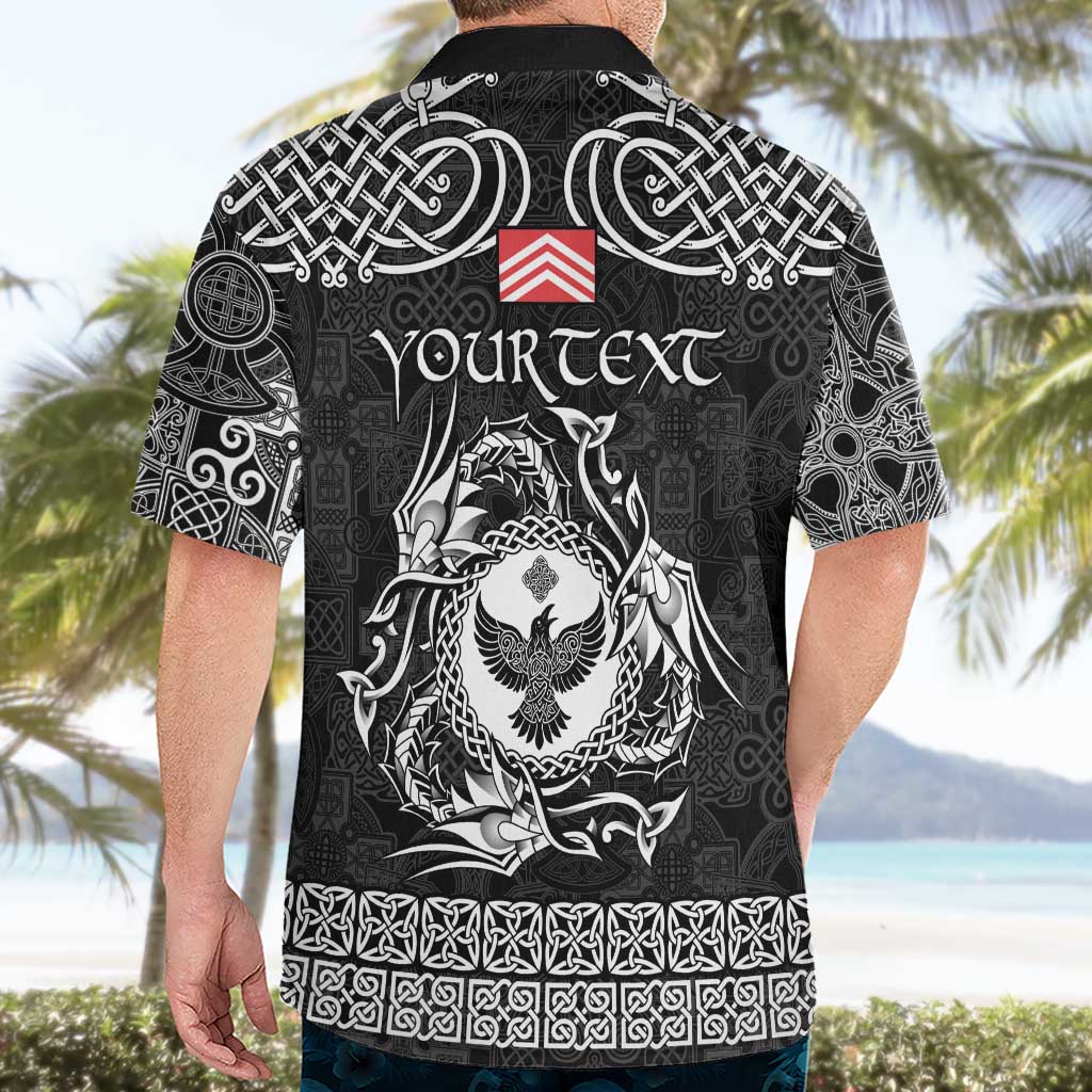 Personalized Glamorgan Morgannwg Hawaiian Shirt Black Raven Celtic-inspired - Wonder Print Shop