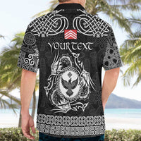 Personalized Glamorgan Morgannwg Hawaiian Shirt Black Raven Celtic-inspired - Wonder Print Shop