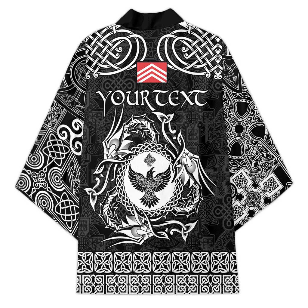 Personalized Glamorgan Morgannwg Kimono Black Raven Celtic-inspired - Wonder Print Shop