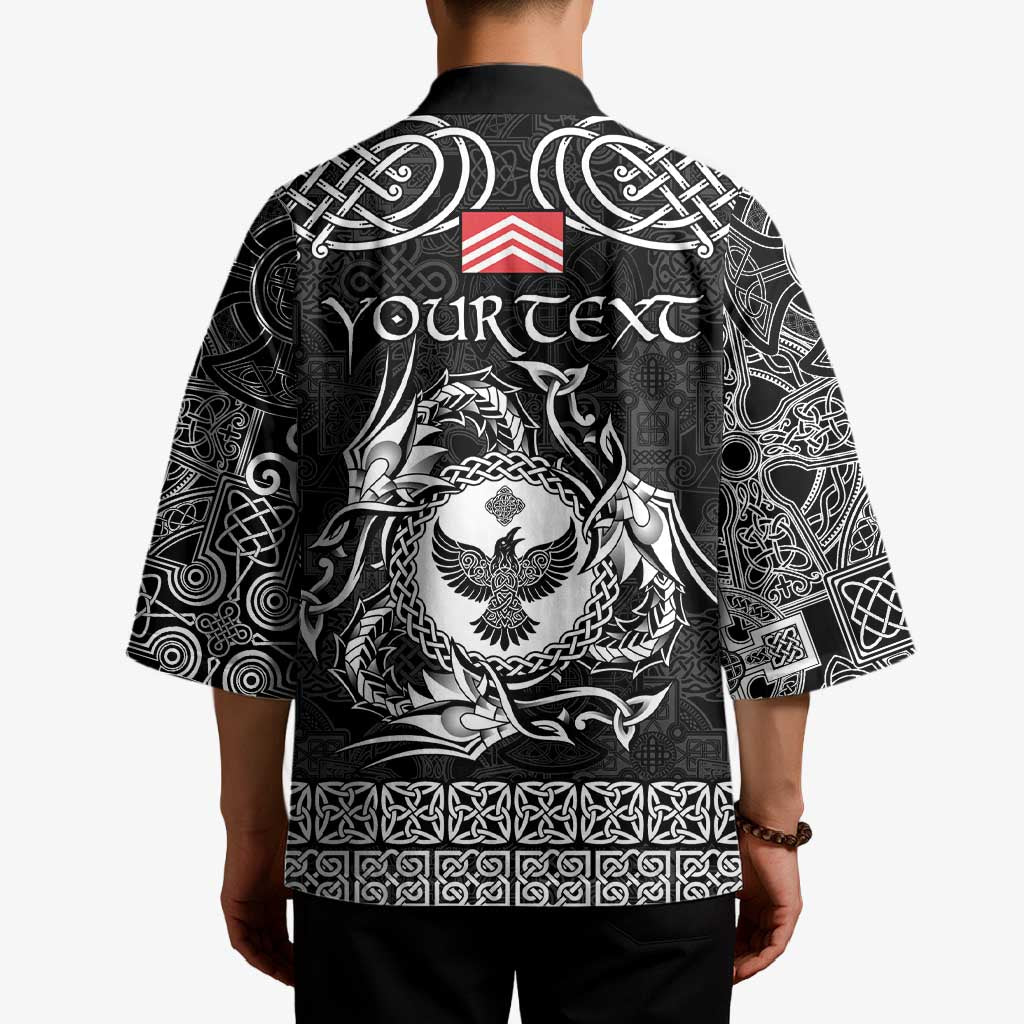 Personalized Glamorgan Morgannwg Kimono Black Raven Celtic-inspired - Wonder Print Shop