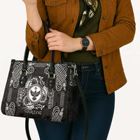 Personalized Glamorgan Morgannwg Leather Bag Black Raven Celtic-inspired - Wonder Print Shop