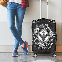Personalized Glamorgan Morgannwg Luggage Cover Black Raven Celtic-inspired - Wonder Print Shop