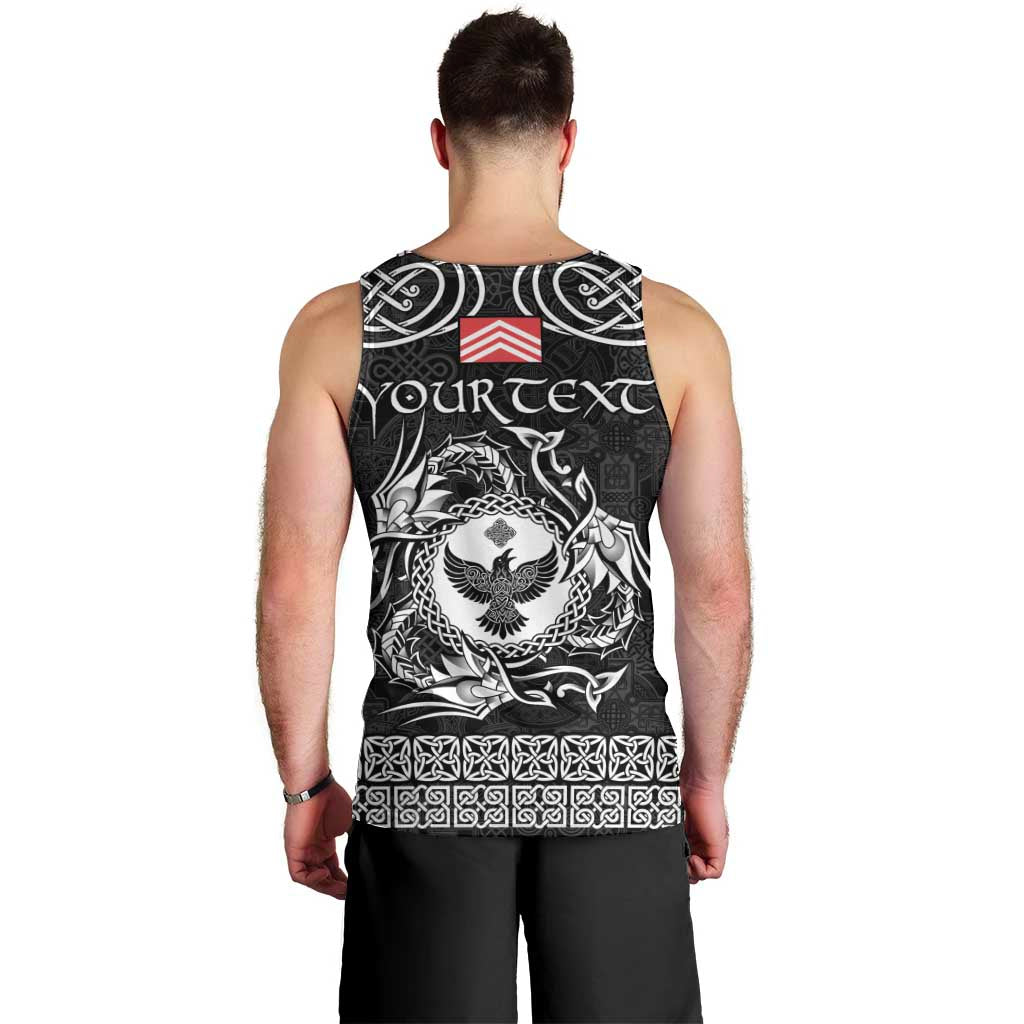 Personalized Glamorgan Morgannwg Men Tank Top Black Raven Celtic-inspired - Wonder Print Shop