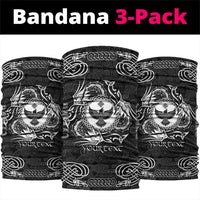 Personalized Glamorgan Morgannwg Neck Gaiter Black Raven Celtic-inspired - Wonder Print Shop