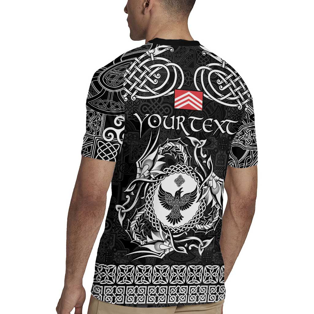 Personalized Glamorgan Morgannwg Rugby Jersey Black Raven Celtic-inspired - Wonder Print Shop