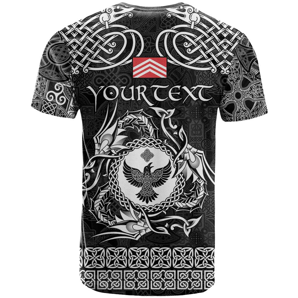 Personalized Glamorgan Morgannwg T Shirt Black Raven Celtic-inspired - Wonder Print Shop