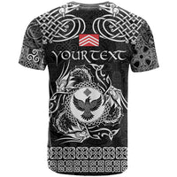 Personalized Glamorgan Morgannwg T Shirt Black Raven Celtic-inspired - Wonder Print Shop