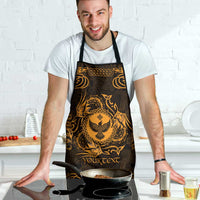 Personalized Glamorgan Morgannwg Apron Gold Raven Celtic-inspired - Wonder Print Shop