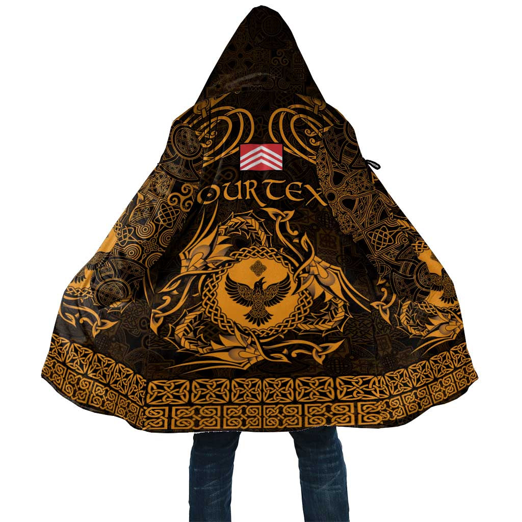 Personalized Glamorgan Morgannwg Cloak Gold Raven Celtic-inspired - Wonder Print Shop
