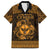 Personalized Glamorgan Morgannwg Family Matching Off The Shoulder Long Sleeve Dress and Hawaiian Shirt Gold Raven Celtic-inspired - Wonder Print Shop