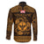 Personalized Glamorgan Morgannwg Family Matching Off The Shoulder Long Sleeve Dress and Hawaiian Shirt Gold Raven Celtic-inspired - Wonder Print Shop