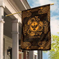 Personalized Glamorgan Morgannwg Garden Flag Gold Raven Celtic-inspired - Wonder Print Shop