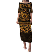 Personalized Glamorgan Morgannwg Puletasi Gold Raven Celtic-inspired - Wonder Print Shop