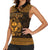 Personalized Glamorgan Morgannwg Women Sleeveless Polo Shirt Gold Raven Celtic-inspired - Wonder Print Shop
