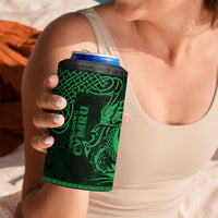 Personalized Glamorgan Morgannwg 4 in 1 Can Cooler Tumbler Green Raven Celtic-inspired - Wonder Print Shop