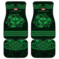 Personalized Glamorgan Morgannwg Car Mats Green Raven Celtic-inspired - Wonder Print Shop