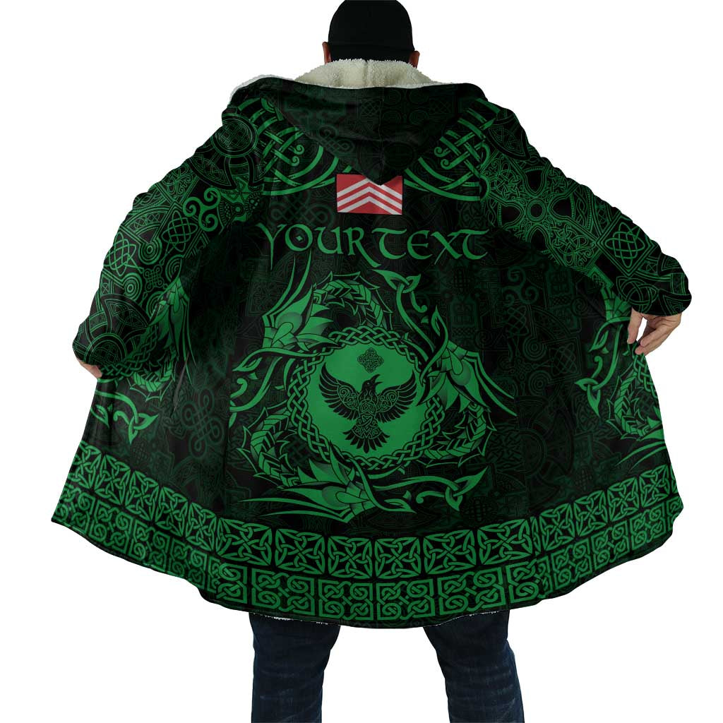 Personalized Glamorgan Morgannwg Cloak Green Raven Celtic-inspired - Wonder Print Shop