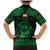 Personalized Glamorgan Morgannwg Family Matching Mermaid Dress and Hawaiian Shirt Green Raven Celtic-inspired - Wonder Print Shop