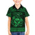 Personalized Glamorgan Morgannwg Family Matching Off The Shoulder Long Sleeve Dress and Hawaiian Shirt Green Raven Celtic-inspired - Wonder Print Shop