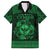 Personalized Glamorgan Morgannwg Family Matching Off Shoulder Maxi Dress and Hawaiian Shirt Green Raven Celtic-inspired - Wonder Print Shop