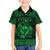 Personalized Glamorgan Morgannwg Family Matching Off Shoulder Maxi Dress and Hawaiian Shirt Green Raven Celtic-inspired - Wonder Print Shop