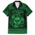 Personalized Glamorgan Morgannwg Family Matching Short Sleeve Bodycon Dress and Hawaiian Shirt Green Raven Celtic-inspired - Wonder Print Shop