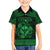 Personalized Glamorgan Morgannwg Family Matching Short Sleeve Bodycon Dress and Hawaiian Shirt Green Raven Celtic-inspired - Wonder Print Shop