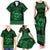 Personalized Glamorgan Morgannwg Family Matching Tank Maxi Dress and Hawaiian Shirt Green Raven Celtic-inspired - Wonder Print Shop
