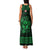 Personalized Glamorgan Morgannwg Family Matching Tank Maxi Dress and Hawaiian Shirt Green Raven Celtic-inspired - Wonder Print Shop