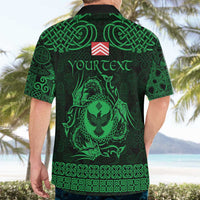 Personalized Glamorgan Morgannwg Hawaiian Shirt Green Raven Celtic-inspired - Wonder Print Shop