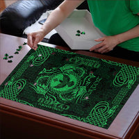 Personalized Glamorgan Morgannwg Puzzle Green Raven Celtic-inspired - Wonder Print Shop