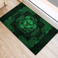 Personalized Glamorgan Morgannwg Rubber Doormat Green Raven Celtic-inspired - Wonder Print Shop