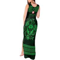 Personalized Glamorgan Morgannwg Tank Maxi Dress Green Raven Celtic-inspired - Wonder Print Shop