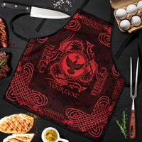 Personalized Glamorgan Morgannwg Apron Red Raven Celtic-inspired - Wonder Print Shop