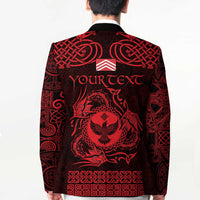 Personalized Glamorgan Morgannwg Blazer Red Raven Celtic-inspired - Wonder Print Shop