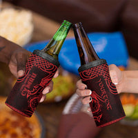 Personalized Glamorgan Morgannwg 4 in 1 Can Cooler Tumbler Red Raven Celtic-inspired - Wonder Print Shop