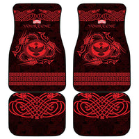 Personalized Glamorgan Morgannwg Car Mats Red Raven Celtic-inspired - Wonder Print Shop