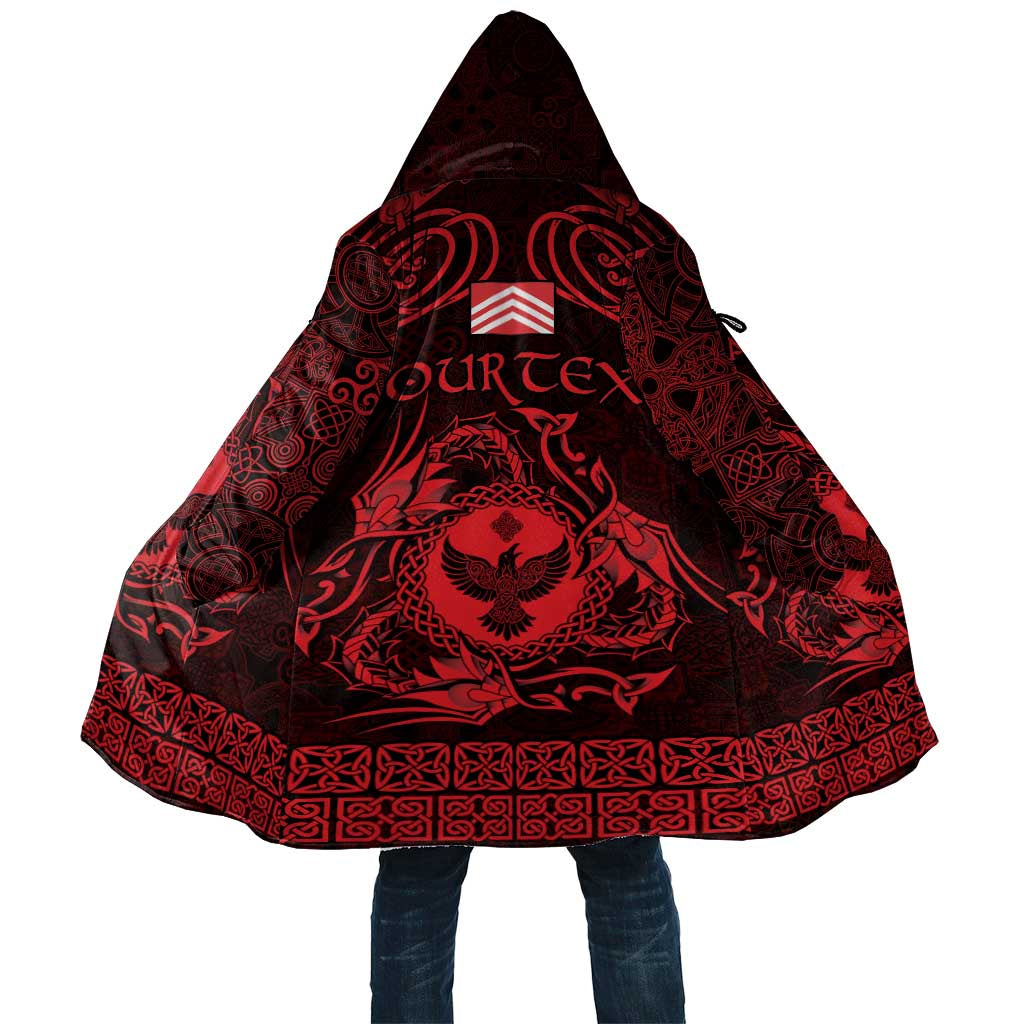 Personalized Glamorgan Morgannwg Cloak Red Raven Celtic-inspired - Wonder Print Shop