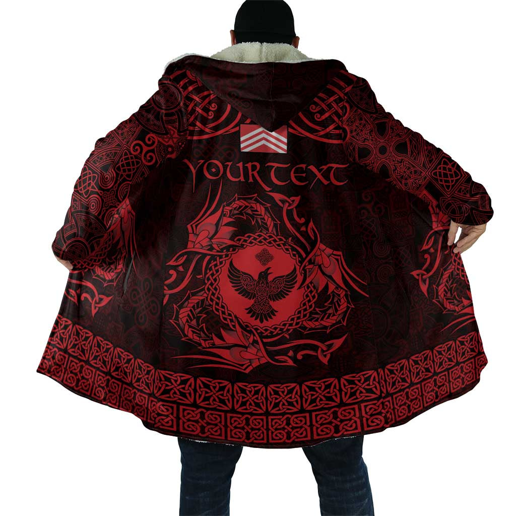 Personalized Glamorgan Morgannwg Cloak Red Raven Celtic-inspired - Wonder Print Shop
