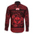 Personalized Glamorgan Morgannwg Family Matching Long Sleeve Bodycon Dress and Hawaiian Shirt Red Raven Celtic-inspired - Wonder Print Shop