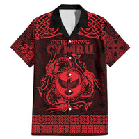 Personalized Glamorgan Morgannwg Family Matching Mermaid Dress and Hawaiian Shirt Red Raven Celtic-inspired - Wonder Print Shop