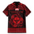 Personalized Glamorgan Morgannwg Family Matching Mermaid Dress and Hawaiian Shirt Red Raven Celtic-inspired - Wonder Print Shop