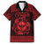 Personalized Glamorgan Morgannwg Family Matching Off The Shoulder Long Sleeve Dress and Hawaiian Shirt Red Raven Celtic-inspired - Wonder Print Shop