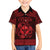 Personalized Glamorgan Morgannwg Family Matching Off The Shoulder Long Sleeve Dress and Hawaiian Shirt Red Raven Celtic-inspired - Wonder Print Shop