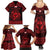 Personalized Glamorgan Morgannwg Family Matching Summer Maxi Dress and Hawaiian Shirt Red Raven Celtic-inspired - Wonder Print Shop