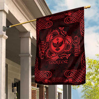 Personalized Glamorgan Morgannwg Garden Flag Red Raven Celtic-inspired - Wonder Print Shop