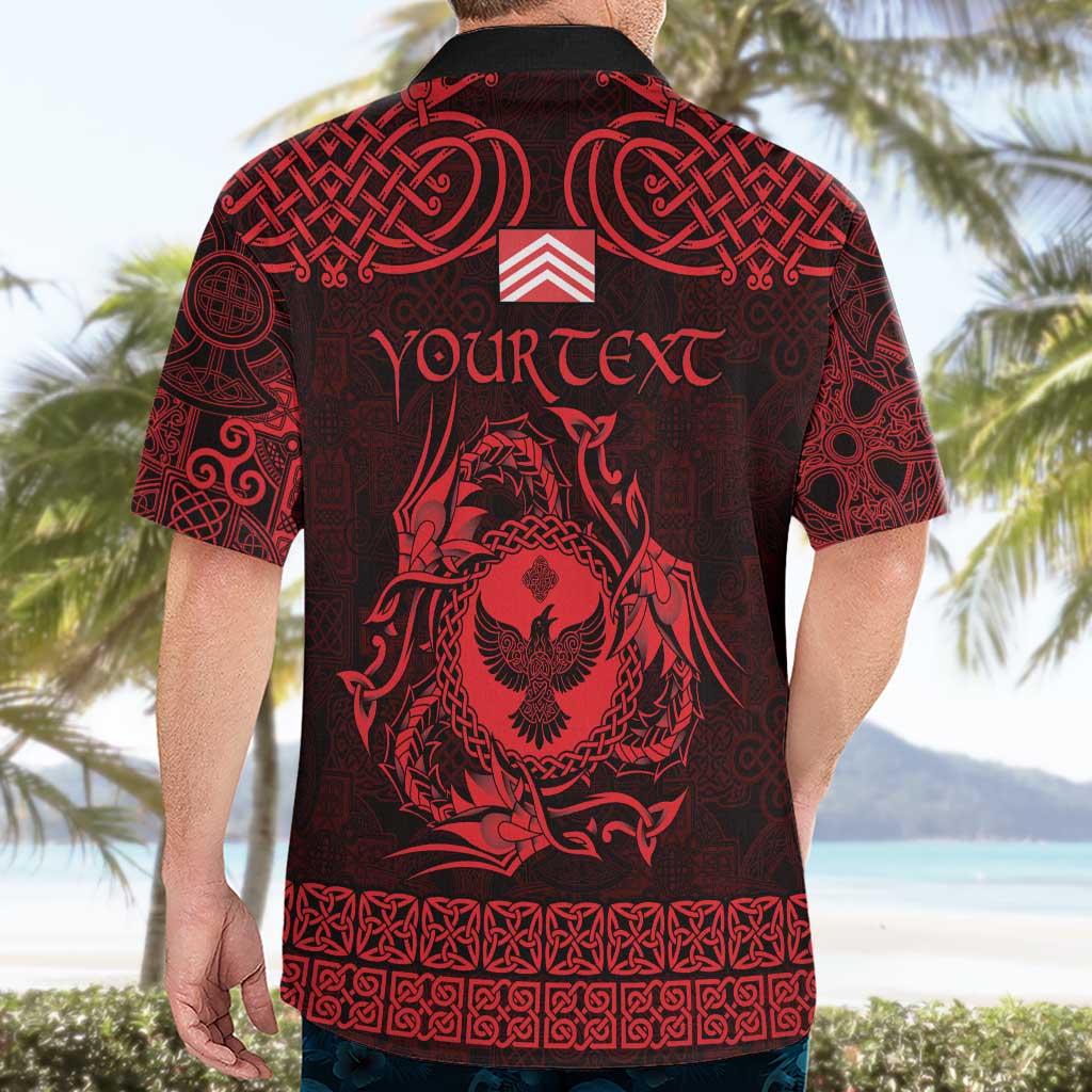 Personalized Glamorgan Morgannwg Hawaiian Shirt Red Raven Celtic-inspired - Wonder Print Shop